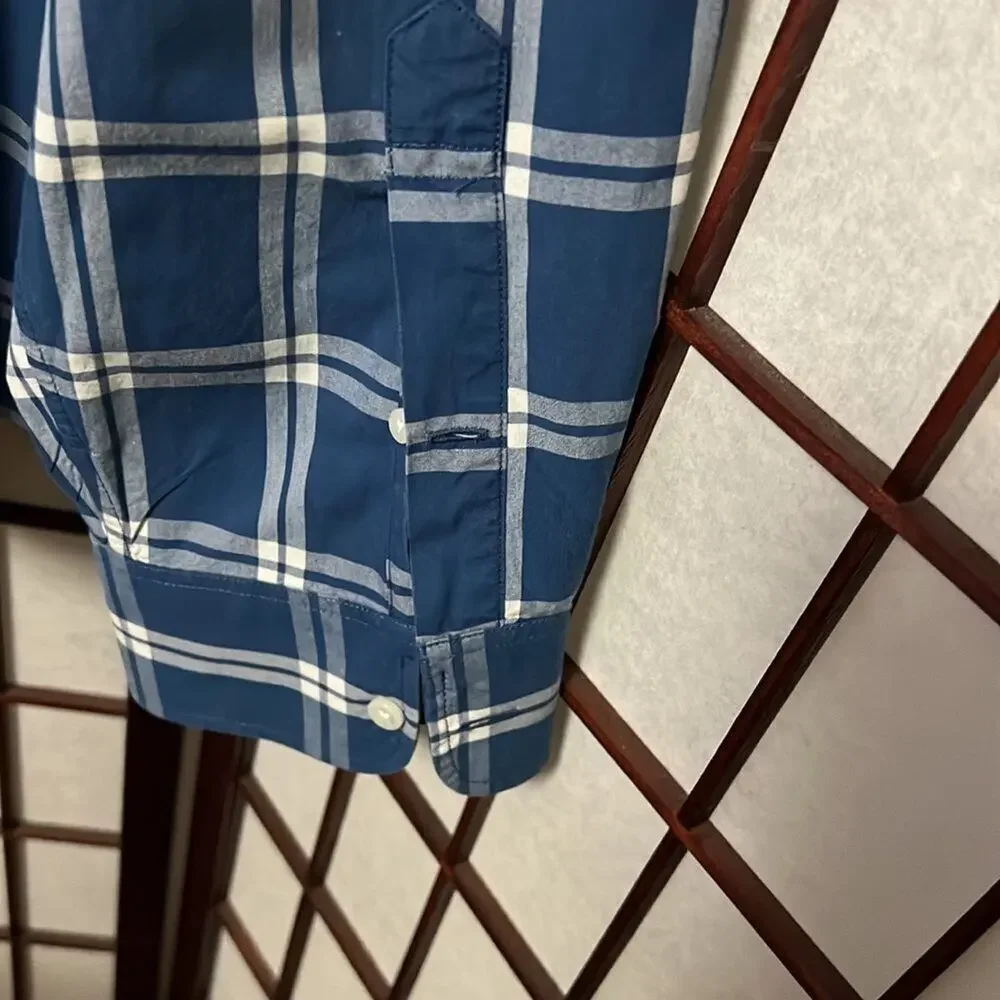 J.CREW CLASSIC PLAID LONG SLEEVE BUTTON DOWN SHIRT SIZE‎ L